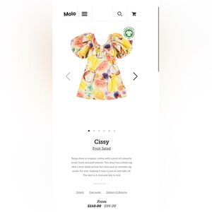 Molo Colorful Fruit Print Dress